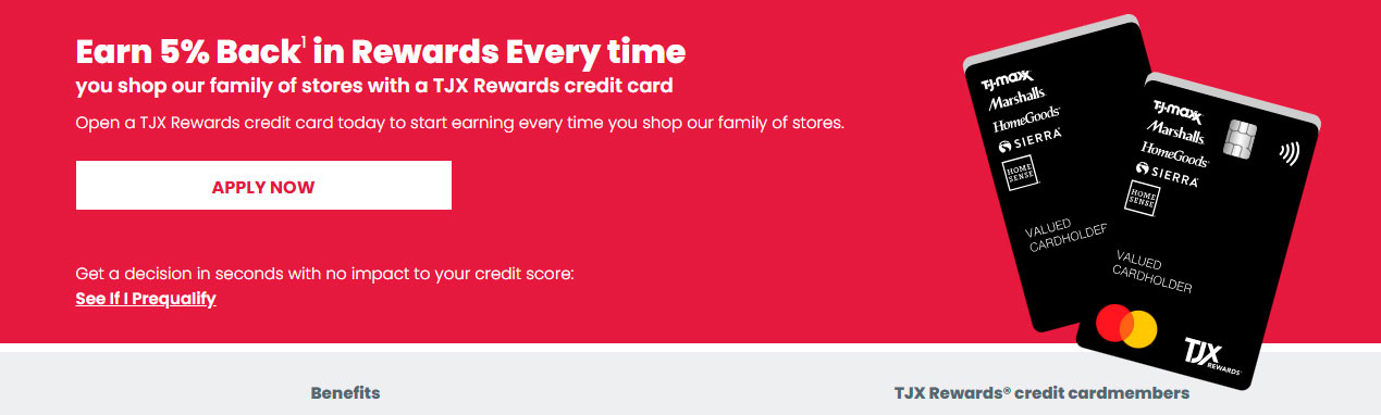 TJX Rewards card