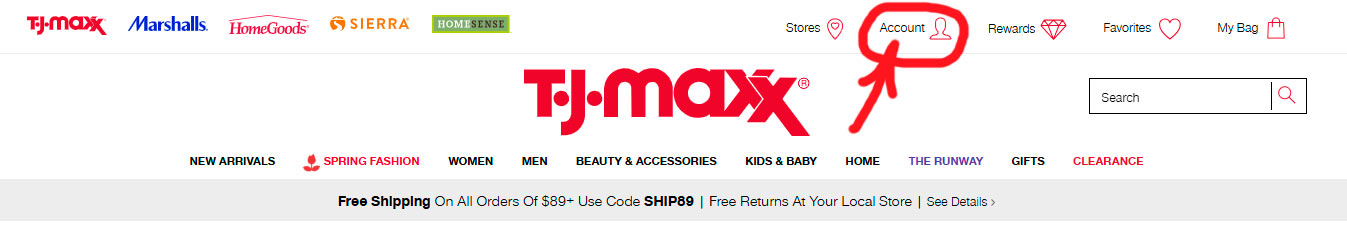 www.tjxrewards.com login link: sign in to your account